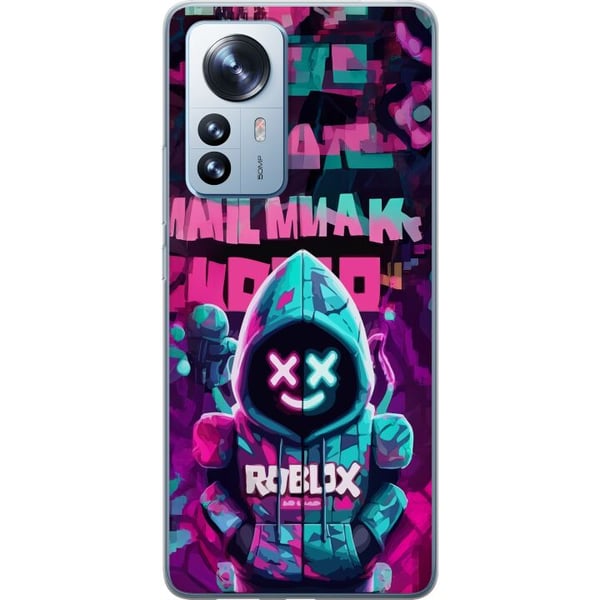 Kompatibelt Mobilskal till Xiaomi 12 Pro Neon Gamer coolt spelmotiv med huva neonljus och futuristisk gamingstil