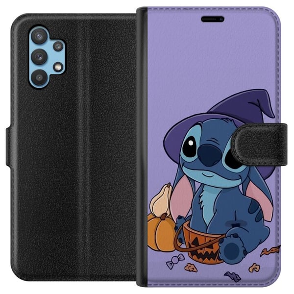 Kompatibelt Plånboksfodral till Samsung Galaxy A32 5G Stitch häxa Kompatibelt Plånboksfodral till Samsung Galaxy A32 5G Stitch häxa