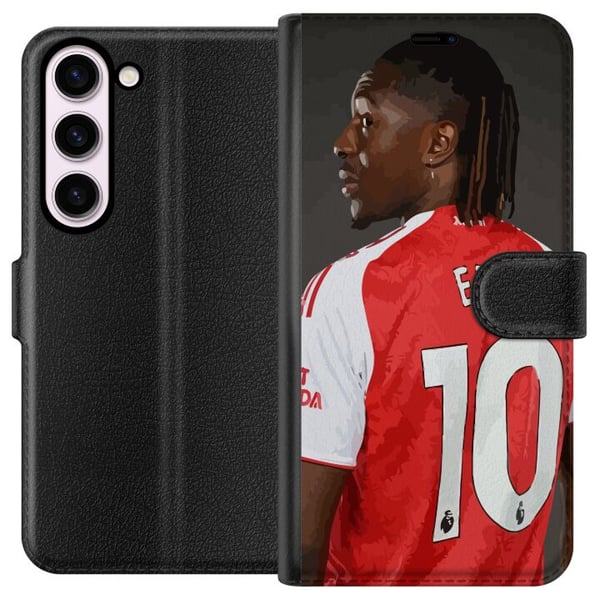 Kompatibel Tegnebogsetui til Samsung Galaxy S23 Eberechi Eze-design – fodboldmotiv nummer 10 i Arsenal-trøje, poster Kompatibel Tegnebogsetui til Samsung Galaxy S23 Eberechi Eze-design – fodboldmotiv nummer 10 i Arsenal-trøje, poster