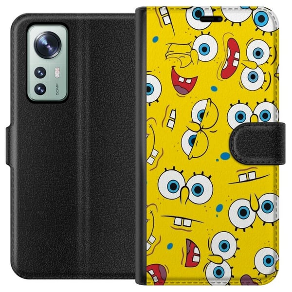 Kompatibel Tegnebogsetui til Xiaomi 12 SvampBob Firkant