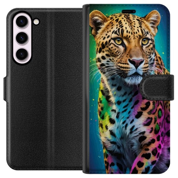 Kompatibel Tegnebogsetui til Samsung Galaxy S23+ Leopard Kompatibel Tegnebogsetui til Samsung Galaxy S23+ Leopard