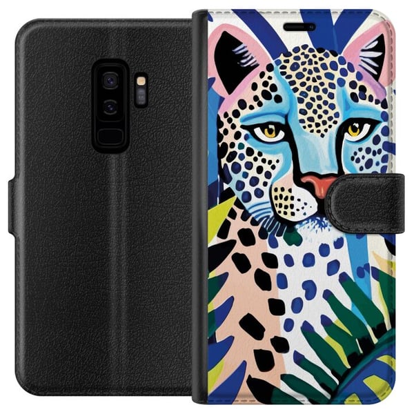 Kompatibelt Plånboksfodral till Samsung Galaxy S9+ Vivid Leopard Kompatibelt Plånboksfodral till Samsung Galaxy S9+ Vivid Leopard