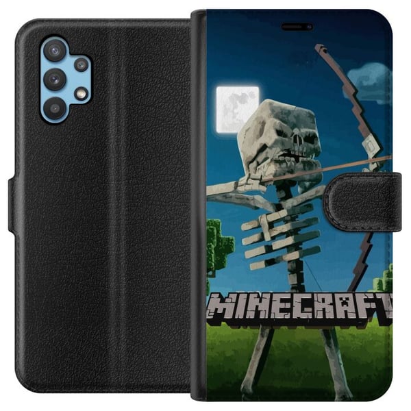 Kompatibelt Plånboksfodral till Samsung Galaxy A32 5G A Minecraft Movie Kompatibelt Plånboksfodral till Samsung Galaxy A32 5G A Minecraft Movie