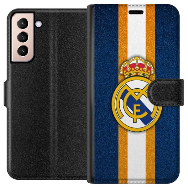 Kompatibelt Lommeboketui til Samsung Galaxy S21 Real Madrid CF Kompatibelt Lommeboketui til Samsung Galaxy S21 Real Madrid CF