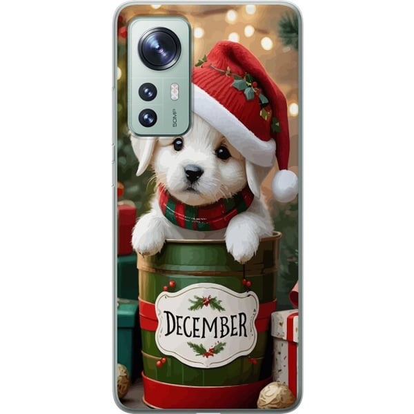 Yhteensopiva Puhelinkuori Xiaomi 12 Joulukuu pentu joulu söpö koira tonttulakki kodikas joulu pentu juhlava lumi valot suloinen loma juliste Yhteensopiva Puhelinkuori Xiaomi 12 Joulukuu pentu joulu söpö koira tonttulakki kodikas joulu pentu juhlava lumi valot suloinen loma juliste