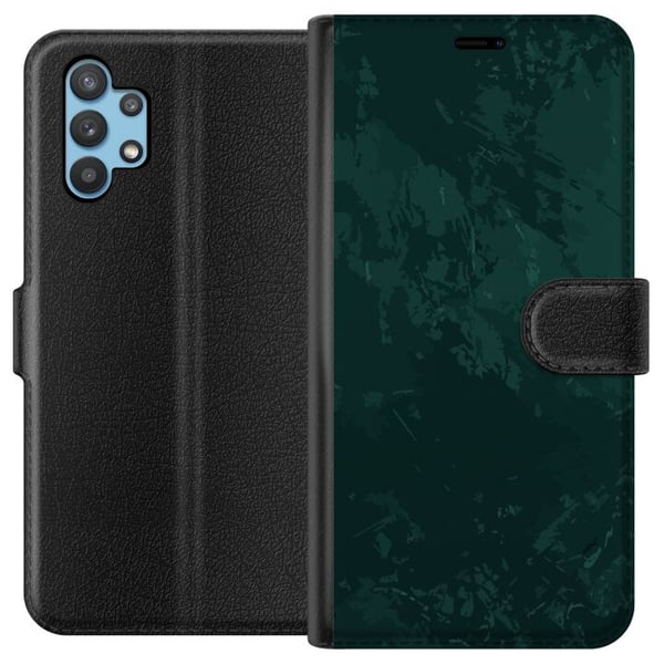 Kompatibelt Plånboksfodral till Samsung Galaxy A32 5G Emerald Echo Kompatibelt Plånboksfodral till Samsung Galaxy A32 5G Emerald Echo