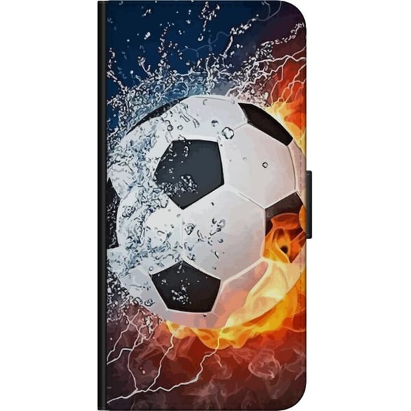 Kompatibelt Lommeboketui til Samsung Galaxy A03s Fotball Eld