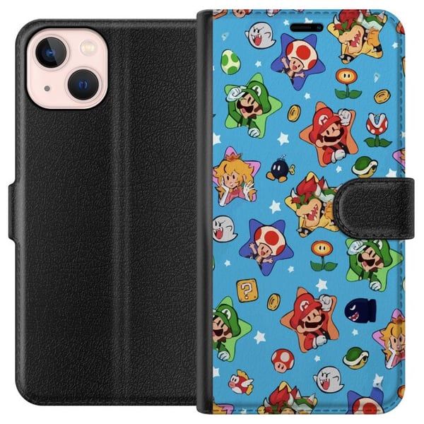 Kompatibelt Lommeboketui til Apple iPhone 13 mini Nintendo Mario Switch-spillfigur Kompatibelt Lommeboketui til Apple iPhone 13 mini Nintendo Mario Switch-spillfigur