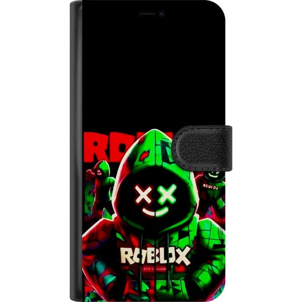 Kompatibelt Lommeboketui til Samsung Galaxy S10 Lite Roblox Shadow Squad-design i en mørk, neoninspirert stil med grønne og røde kontraster for en ku