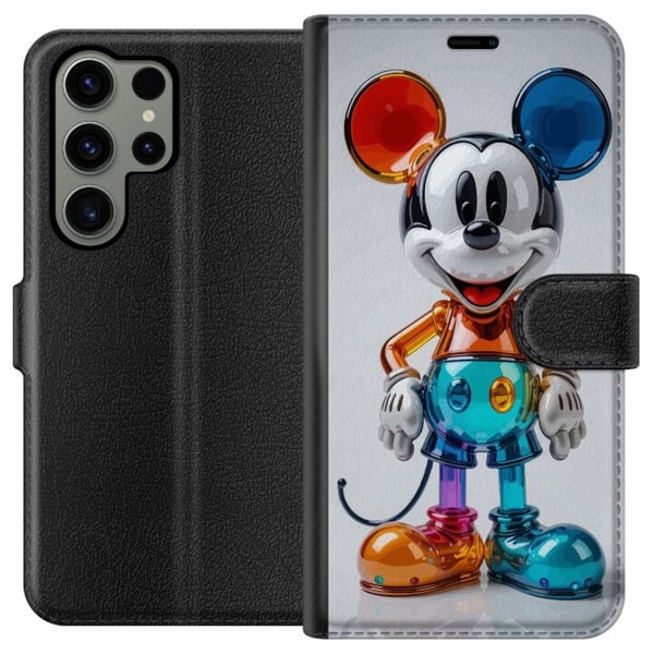 Kompatibel Tegnebogsetui til Samsung Galaxy S23 Ultra Farverig Mickey-figur futuristisk krom blank Disney popkunst moderne livligt karaktermotiv plak Kompatibel Tegnebogsetui til Samsung Galaxy S23 Ultra Farverig Mickey-figur futuristisk krom blank Disney popkunst moderne livligt karaktermotiv plak
