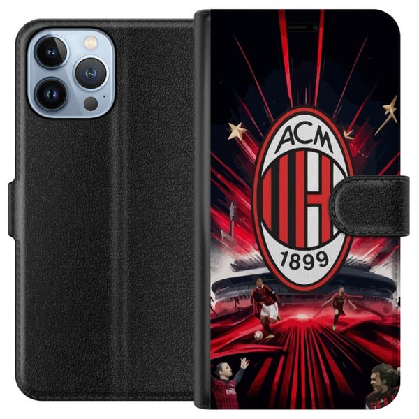 Kompatibelt Lommeboketui til Apple iPhone 13 Pro Max AC Milan