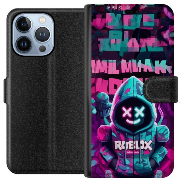 Yhteensopiva Lompakkokotelo Apple iPhone 13 Pro Neon Gamer siisti peliaihe, jossa on huppu, neonvalot ja futuristinen pelityyli