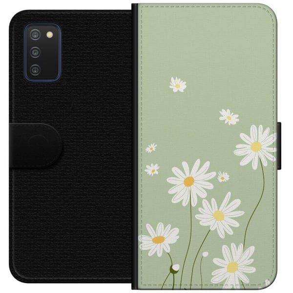Kompatibelt Lommeboketui til Samsung Galaxy A03s Prestekrager - blomstrete mønster i svensk sommerstil