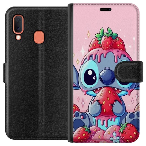 Kompatibelt Lommeboketui til Samsung Galaxy A20e Søm Kompatibelt Lommeboketui til Samsung Galaxy A20e Søm