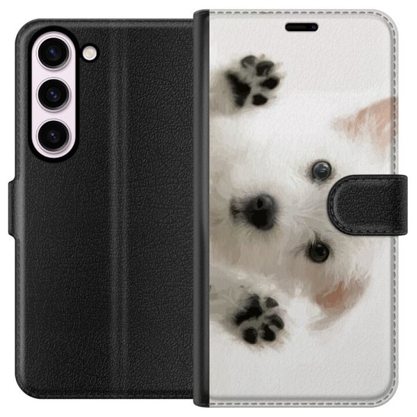 Kompatibel Tegnebogsetui til Samsung Galaxy S23 Hund Kompatibel Tegnebogsetui til Samsung Galaxy S23 Hund