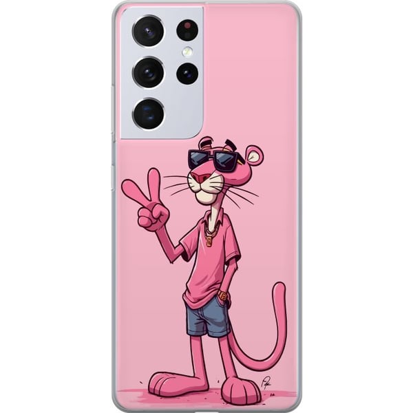 Kompatibel Mobilcover til Samsung Galaxy S21 Ultra 5G Pink Panter Peace