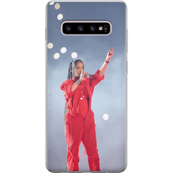 Kompatibelt Mobilskal till Samsung Galaxy S10+ Rihanna – Trendsetting Looks & Style