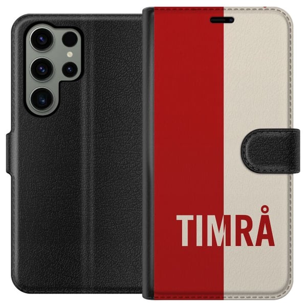 Kompatibel Tegnebogsetui til Samsung Galaxy S23 Ultra Timrå - Hockey