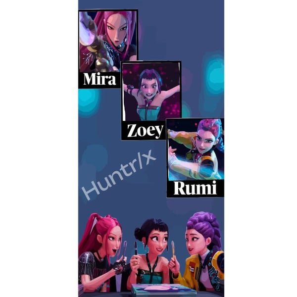 Yhteensopiva Lompakkokotelo Apple iPhone 13 Pro K-pop Mira Zoey Rumi – Värikkäät hahmot futuristisessa kuvituksessa