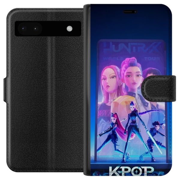 Kompatibelt Plånboksfodral till Google Pixel 6a KPop Demon Hunters 2 HuntrX futuristiskt KPopmotiv med scen och stark energi