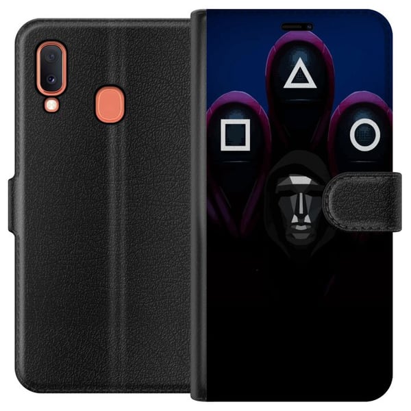 Kompatibelt Lommeboketui til Samsung Galaxy A20e Squid Game Säsong 3 Nya Ikoner Populär Serie TV Motiv Kompatibelt Lommeboketui til Samsung Galaxy A20e Squid Game Säsong 3 Nya Ikoner Populär Serie TV Motiv