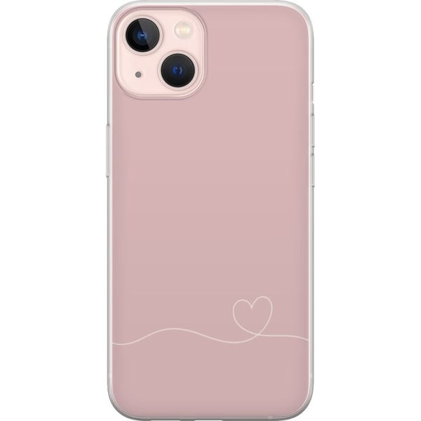Kompatibel Mobilcover til Apple iPhone 13 Lyserød Hjerne Design