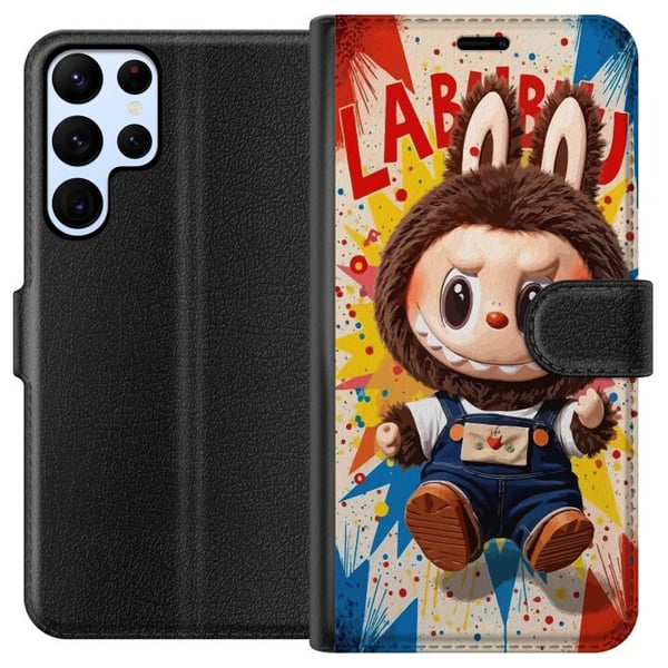 Yhteensopiva Lompakkokotelo Samsung Galaxy S22 Ultra 5G Kaniasu, jossa on ilkikurinen ilme ja sarjakuvatausta, joka luo värikkääseen moderniin kuvitu Yhteensopiva Lompakkokotelo Samsung Galaxy S22 Ultra 5G Kaniasu, jossa on ilkikurinen ilme ja sarjakuvatausta, joka luo värikkääseen moderniin kuvitu