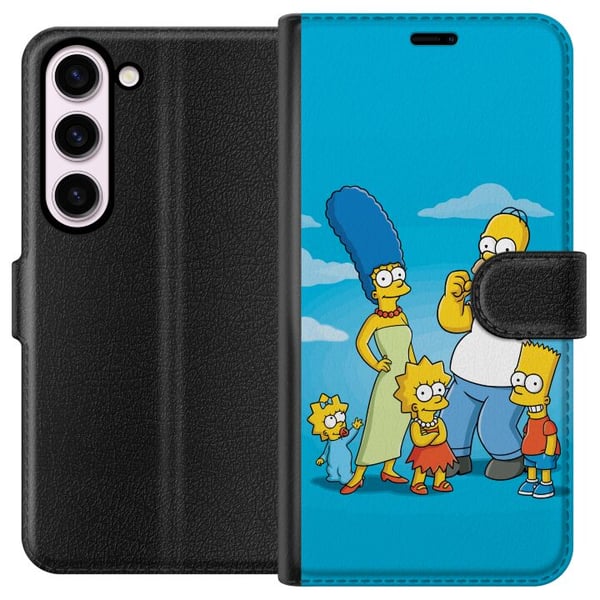 Kompatibel Tegnebogsetui til Samsung Galaxy S23 The Simpsons-familieportræt med Homer, Marge, Bart, Lisa og Maggie, ikonisk tegnet motiv Kompatibel Tegnebogsetui til Samsung Galaxy S23 The Simpsons-familieportræt med Homer, Marge, Bart, Lisa og Maggie, ikonisk tegnet motiv