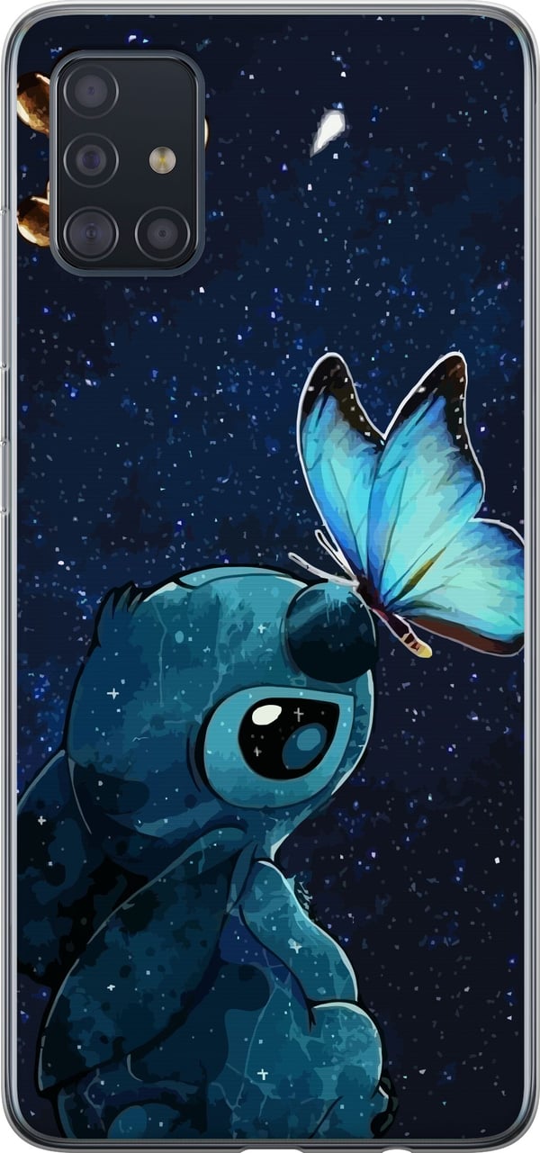 Kompatibel Mobilcover til Samsung Galaxy A51 Stitch sommerfugl