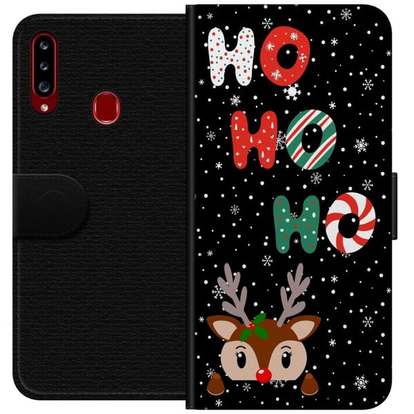 Kompatibel Tegnebogsetui til Samsung Galaxy A20s HO HO HO