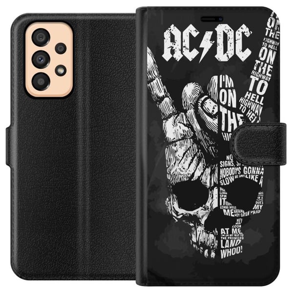 Yhteensopiva Lompakkokotelo Samsung Galaxy A33 5G ACDC Rockmusiikkibändi Kitara Klassinen