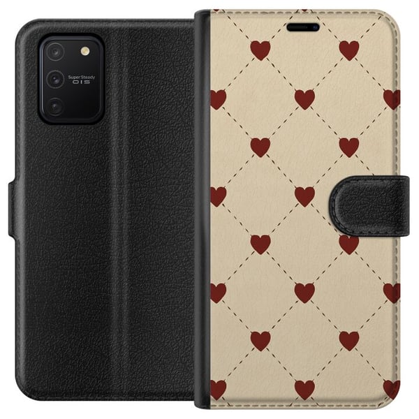 Kompatibelt Lommeboketui til Samsung Galaxy S10 Lite Hjertegrind Kompatibelt Lommeboketui til Samsung Galaxy S10 Lite Hjertegrind