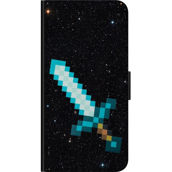 Kompatibelt Plånboksfodral till Samsung Galaxy A20s Minecraft Svärd