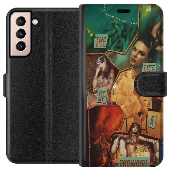 Kompatibelt Lommeboketui til Samsung Galaxy S21 Taylor Swift The Life of a Showgirl – Gylden showgirl i rampelyset