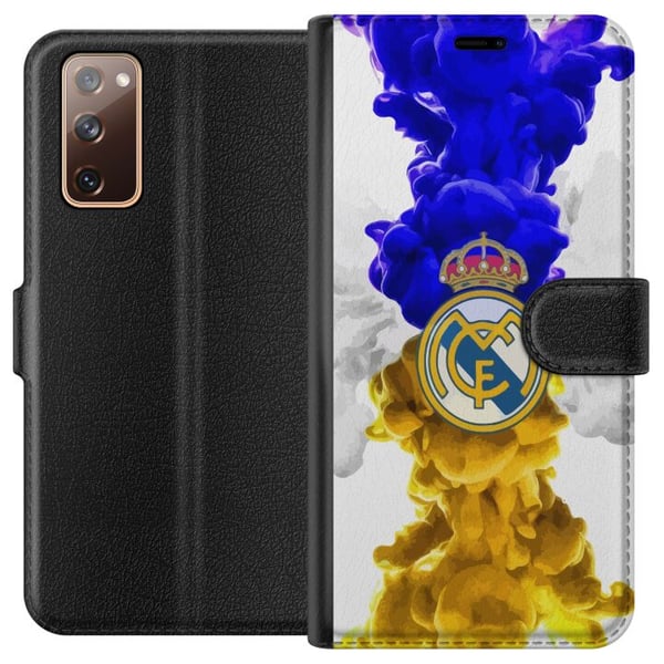 Kompatibelt Plånboksfodral till Samsung Galaxy S20 FE Real Madrid Färger