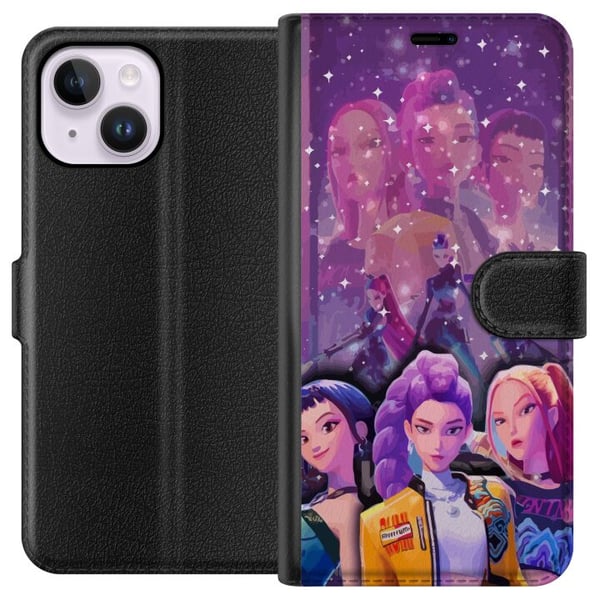 Yhteensopiva Lompakkokotelo Apple iPhone 14 Plus K-pop-demonien metsästäjät Zoey Mira Aya Yhdistynyt Tähtitaika Kosminen Energia