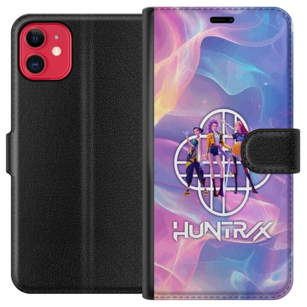 Kompatibelt Plånboksfodral till Apple iPhone 11 KPop Demon Hunters 2 HuntrX pastellmotiv med mjuka färger och futuristisk stil