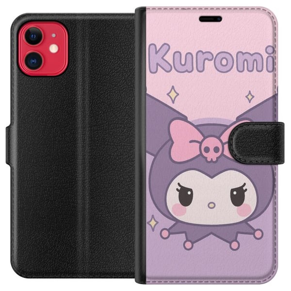 Kompatibel Tegnebogsetui til Apple iPhone 11 Kuromi Kawaii Kompatibel Tegnebogsetui til Apple iPhone 11 Kuromi Kawaii