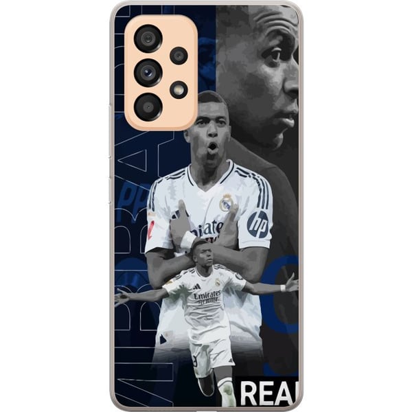 Kompatibelt Mobildeksel til Samsung Galaxy A53 5G Kylian Mbappé, Real Madrid, Frankrike, ekstrem fart, sterk teknikk og en utrolig målinstinkt som gj
