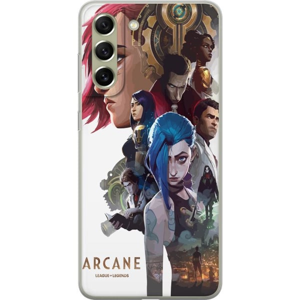 Kompatibel Mobilcover til Samsung Galaxy S21 FE 5G Arcane LoL-plakat League of Legends Netflix-anime Jinx Vi spilkarakterer fanart fantasykunst