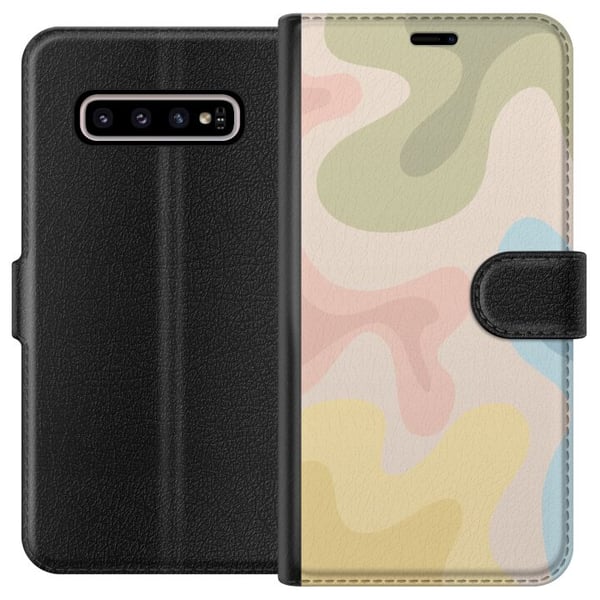 Kompatibelt Lommeboketui til Samsung Galaxy S10+ Fargeskala