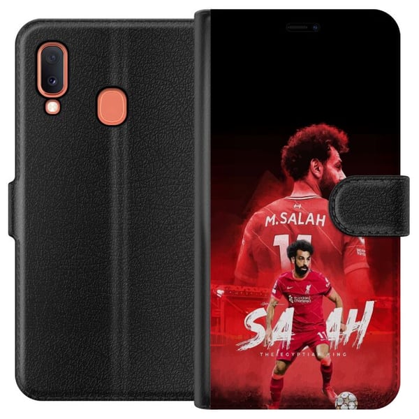 Kompatibelt Plånboksfodral till Samsung Galaxy A20e Mohamed Salah Liverpool Egypten teknisk legend med snabbhet dribblingar och otrolig klubbhistoria Kompatibelt Plånboksfodral till Samsung Galaxy A20e Mohamed Salah Liverpool Egypten teknisk legend med snabbhet dribblingar och otrolig klubbhistoria