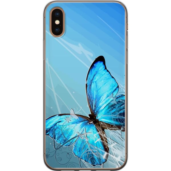 Kompatibelt Mobilskal till Apple iPhone XS Fjäril Kompatibelt Mobilskal till Apple iPhone XS Fjäril