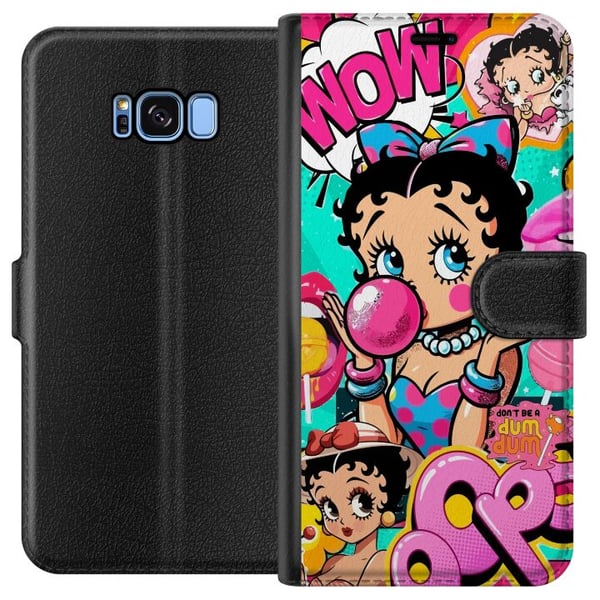 Kompatibelt Plånboksfodral till Samsung Galaxy S8 Betty Boop Kompatibelt Plånboksfodral till Samsung Galaxy S8 Betty Boop