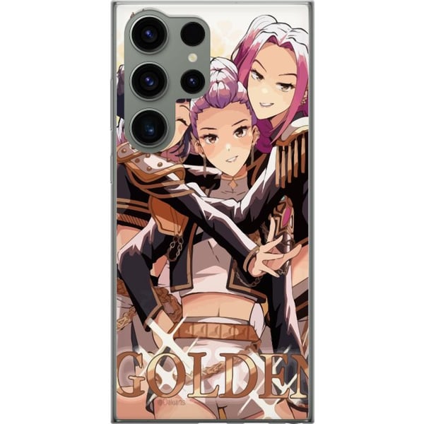 Kompatibel Mobilcover til Samsung Galaxy S23 Ultra K-Pop Demon Hunters guld og sort anime-trio – kraftfuldt K-pop-inspireret e-sportdesign med detalj Kompatibel Mobilcover til Samsung Galaxy S23 Ultra K-Pop Demon Hunters guld og sort anime-trio – kraftfuldt K-pop-inspireret e-sportdesign med detalj