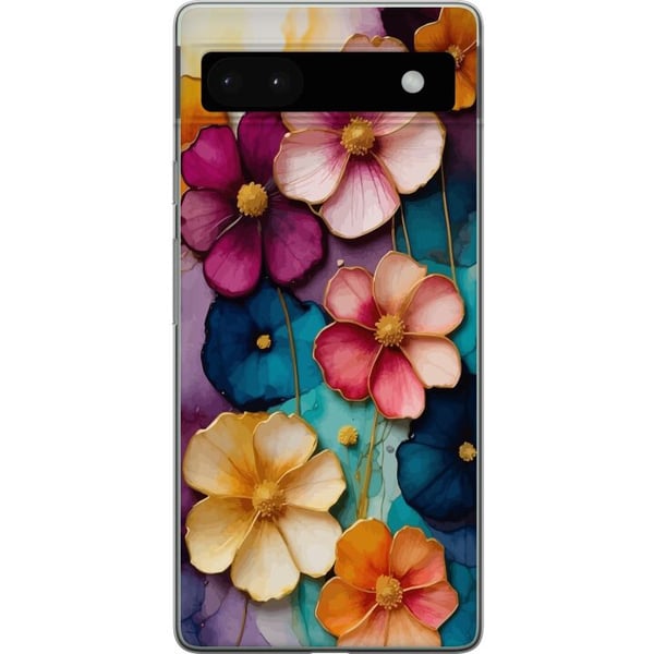 Kompatibel Mobilcover til Google Pixel 6a Blomster Farver