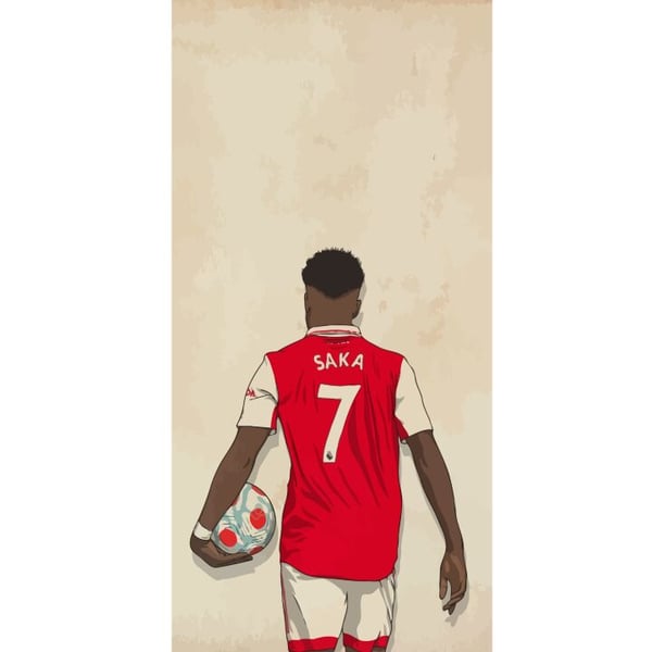 Yhteensopiva Lompakkokotelo Apple iPhone 13 Pro Saka Fotboll Arsenal FC Motiv Spelare Premier League