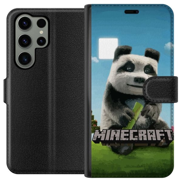 Kompatibel Tegnebogsetui til Samsung Galaxy S23 Ultra A Minecraft Movie