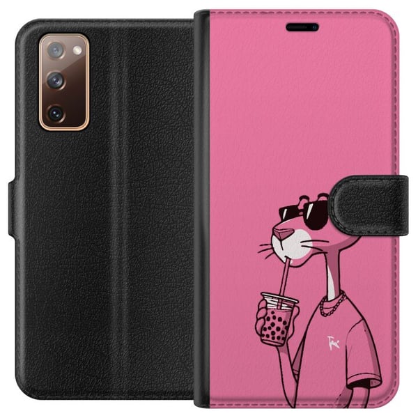 Kompatibel Tegnebogsetui til Samsung Galaxy S20 FE Pink Panther Drink