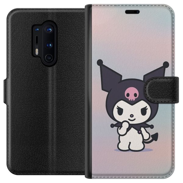 Kompatibel Tegnebogsetui til OnePlus 8 Pro Kawaii Sanrio Kuromi